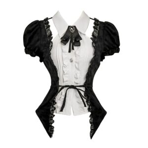 Victoria Hollow Stitching Lace Top
