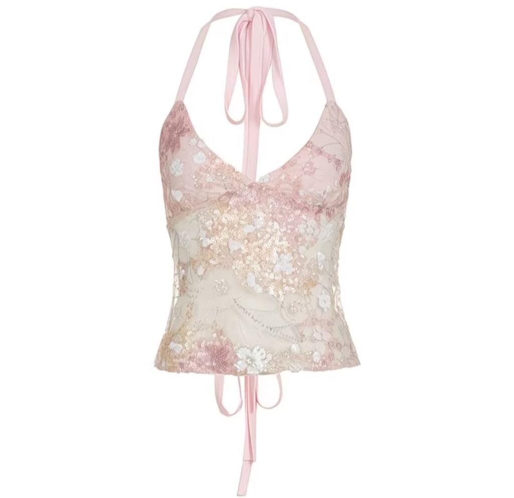 Club Coquette tie up top